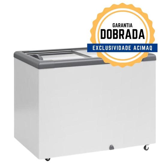 Imagem de Freezer Horizontal Ghd 300h Branco 300 Litros 2 Tampa Vidro Sem Cesto 220v Gelopar