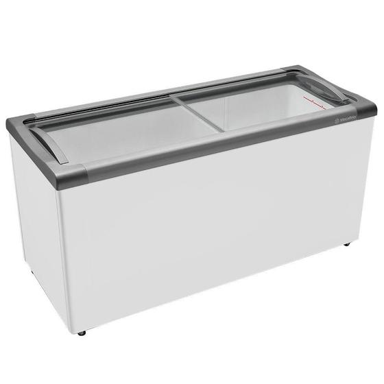 Imagem de Freezer Horizontal Metalfrio NF55S Tampa de Vidro para Sorvetes e Congelados 491 Litros  NF55S 220V