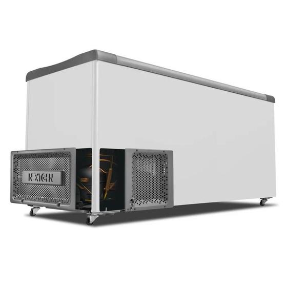 Imagem de Freezer Horizontal NF55 Branco Metalfrio Refrigerador Com Tampa De Vidro 220 V