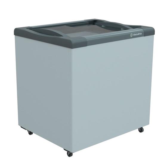 Freezer Horizontal Porta de Vidro 180 Litros Metalfrio NF20S Branco ...