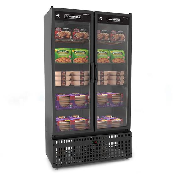 Freezer Vertical Auto Serviço Vanguard All Black ASVCG2PPR Congelados