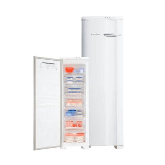 Freezer Vertical Electrolux FE26 203 Litros Defrost Branco Freezer