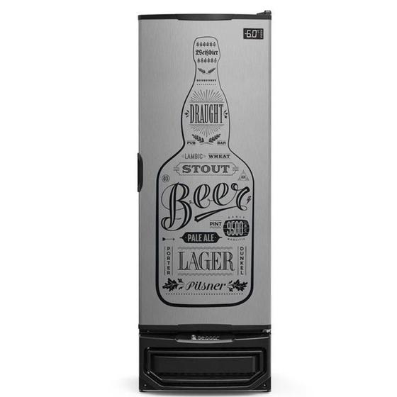 Imagem de Freezer Vertical para Cerveja até -6C para 144 un de garrafa Preta GRBA 400 GW
