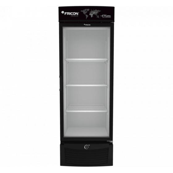 Freezer Vertical Tripla Ação 565 Litros Fricon Porta De Vidro Preto