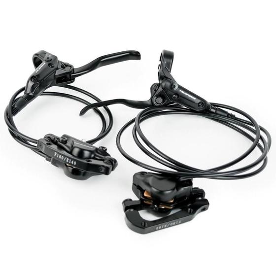Freio a disco hidráulico para bike aro 29 tipo shimano completo par ...