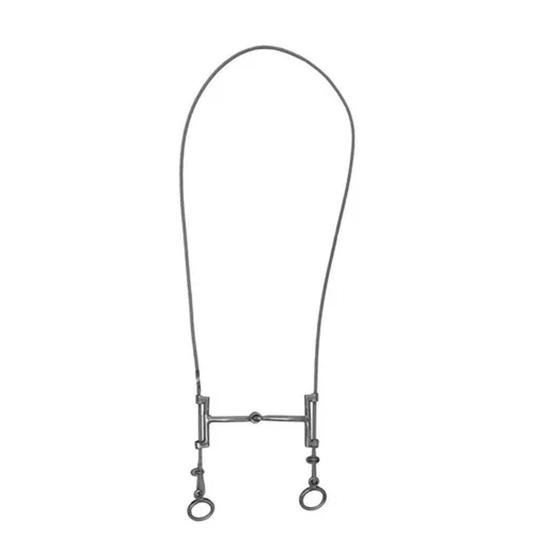 Imagem de Freio Bridão Com Bocal Inox Com Cabo De Aço Gag Bit Doma