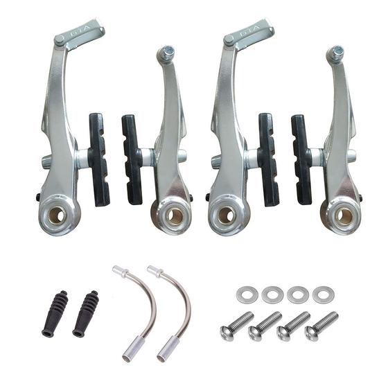 Imagem de Freio v-brake alumínio polido GTA 04 pcs orbital sapata 60mm