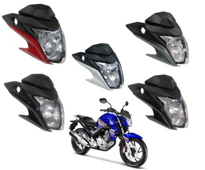Imagem de Frente Do Farol Com Carenagem  + Bloco Ótico Nova Cb 250 250f Twister 2014 Até 2021