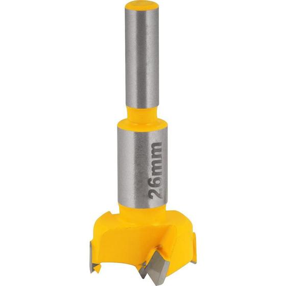 Imagem de Fresa com Dentes de Vídea/Metal Duro Para Dobradiça Tipo Caneco 26mm com 2 Dentes - Vonder