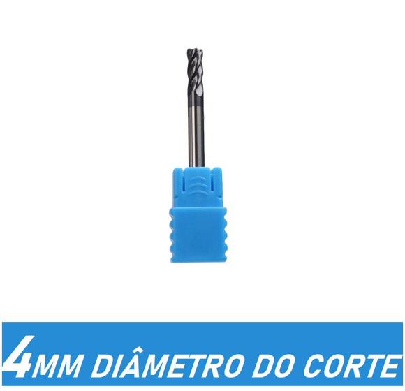 Imagem de Fresa de liga de tungstênio 4 MM 4 Cortes