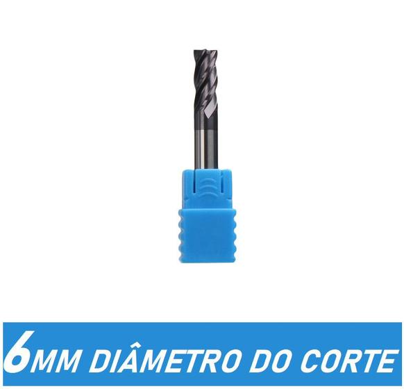 Imagem de Fresa de liga de tungstênio 6 MM 4 Cortes