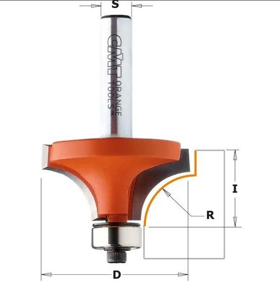 Imagem de Fresa De Widea Cordão C/ Rolamento 22,2x12,7mm Cmt 73822211