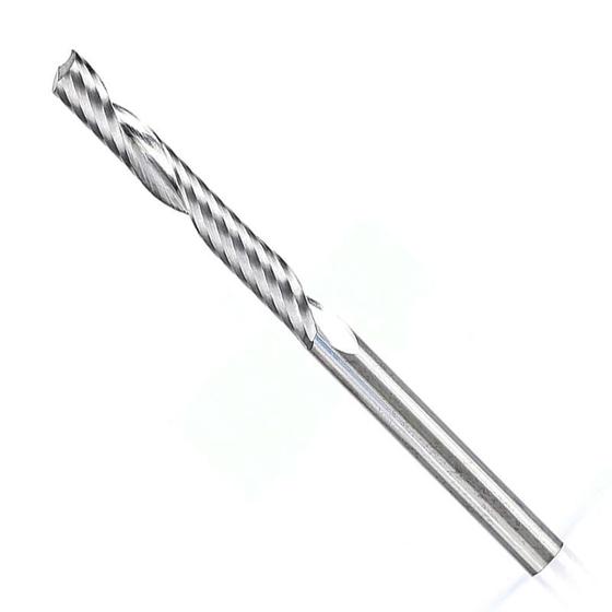 Imagem de Fresa Metal Duro Para Acrílico - Med. 3,17 x 32mm - 1 Corte Helicoidal - JG TOOLS