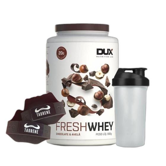 Imagem de Fresh Whey Isolado Belga 900G Luva Taurene + - Dux