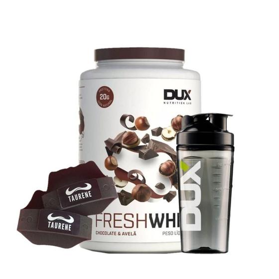 Imagem de Fresh Whey Isolado Hidro Belga 900G Luva Taurene Dux