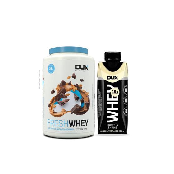 Fresh Whey Protein 900g + 1 Whey Protein Shake 250ML Dux Nutrition