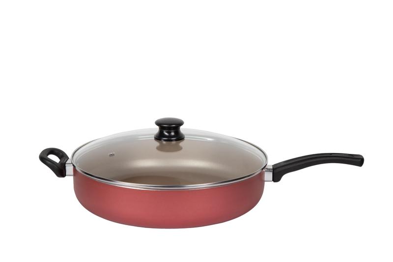 Frigideira Antiaderente Grande N30 Com Tampa 4,6L Menor preço em Frigideira Antiaderente Grande N30 Com Tampa 4,6L