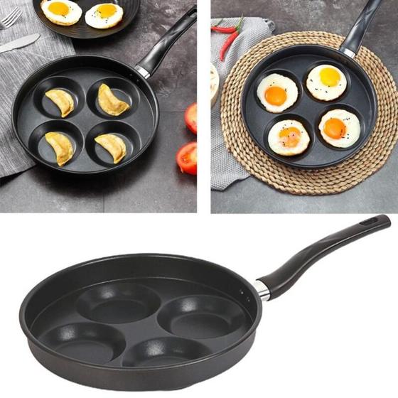 Frigideira Antiaderente Profissional Fogão Grossa Pequena Panqueca 4 Em ...