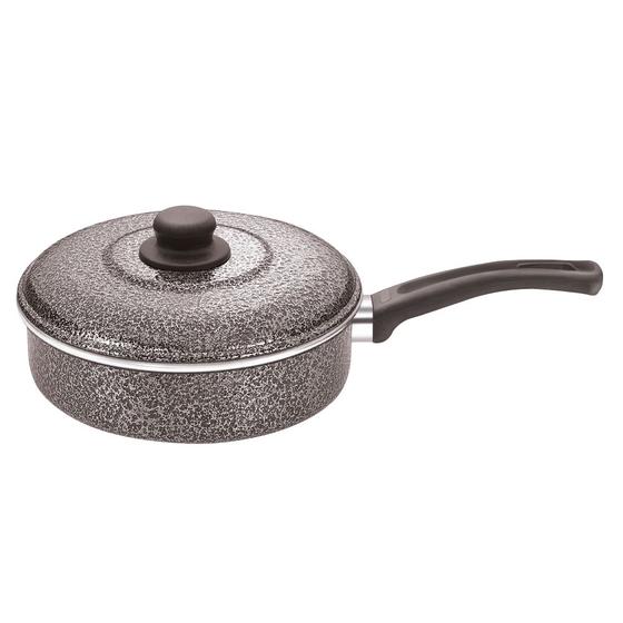 Imagem de Frigideira Cinza Craquelado com Tampa MP Aluminio