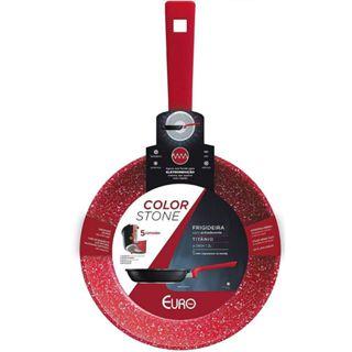 Frigideira ColorStone 24cm Titânio ALU8303-TI - Euro Home Menor preço em Frigideira ColorStone 24cm Titânio ALU8303-TI - Euro Home
