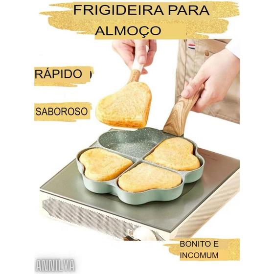 Imagem de Frigideira coração antiaderente 4 em 1