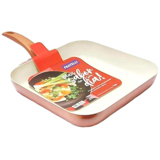 Frigideira de Cerâmica Revestida 28cm Grill Chefe de cozinha frita ovo ...