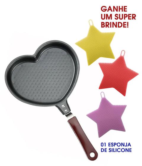 Frigideira de Coração anti aderente COMIDA CRIANÇA OVO Panqueca Antiaderente TAPIOCA Menor preço em Frigideira de Coração anti aderente COMIDA CRIANÇA OVO Panqueca Antiaderente TAPIOCA