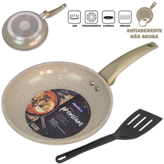Frigideira Fogão de Indução Cerâmica Antiaderente Não Gruda 20 cm ...