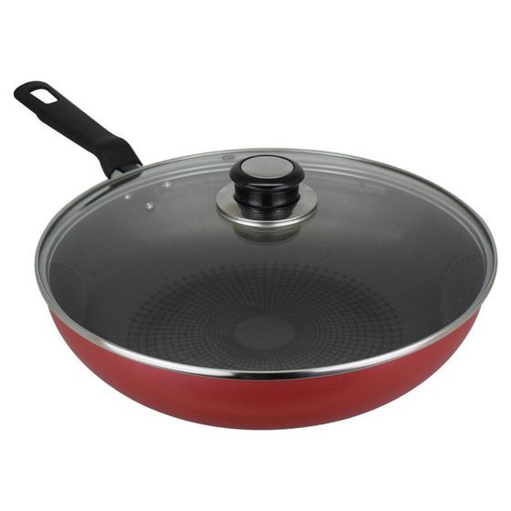 Frigideira funda 3,3l 28cm antiaderente com tampa vidro loreto vermelha é boa?