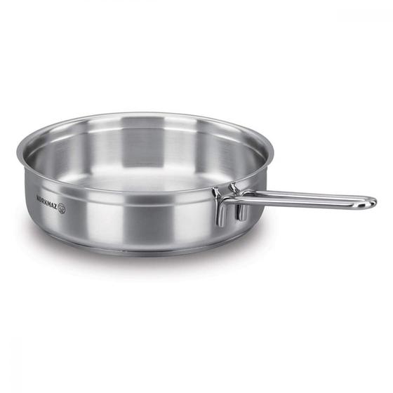 Imagem de Frigideira Funda Aço Inoxidável Grande Panelas Cozinha Base Solar Todos os Tipos de Fogões a Gás Cooktop Indução