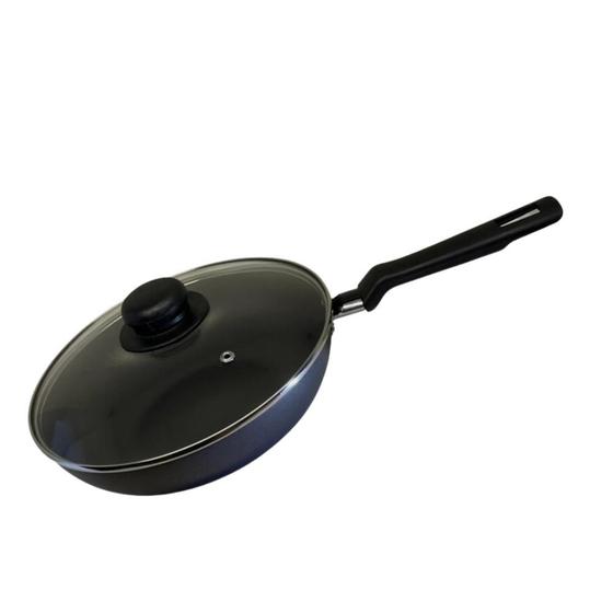 Frigideira Funda Antiaderente 28 Cm Com Tampa - Tramontina Menor preço em Frigideira Funda Antiaderente 28 Cm Com Tampa - Tramontina