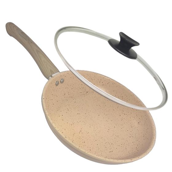 Imagem de Frigideira Indução Premium Cerâmica Granilite 24cm com Tampa Lyor