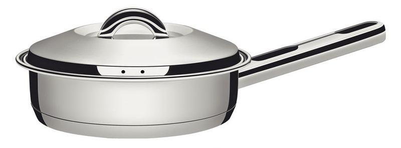 Imagem de Frigideira Inox com Tampa Solar 24cm Tramontina - 62500/240