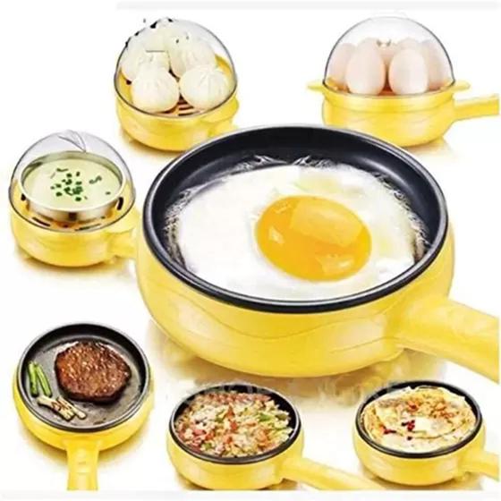 Frigideira Multifuncional 2 em 1 Cozedor De Ovos ate 7 ovos E Legumes A Vapor Menor preço em Frigideira Multifuncional 2 em 1 Cozedor De Ovos ate 7 ovos E Legumes A Vapor