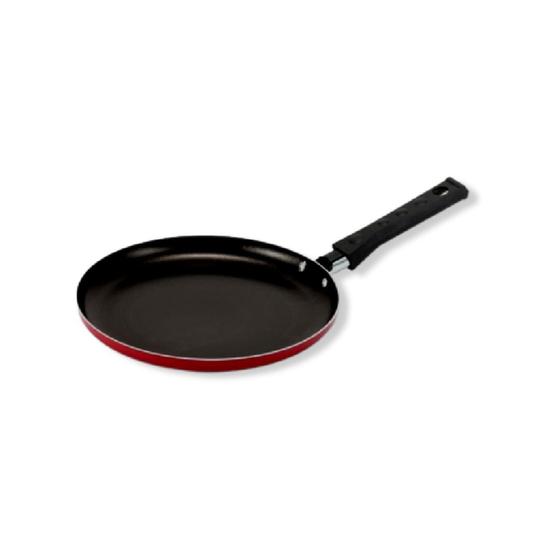 Imagem de Frigideira Panquequeira 22cm  Vermelha  Alumi-Aço Linha Premium J4TECH Alumínio Antiaderente Teflon Ultra Resistente 