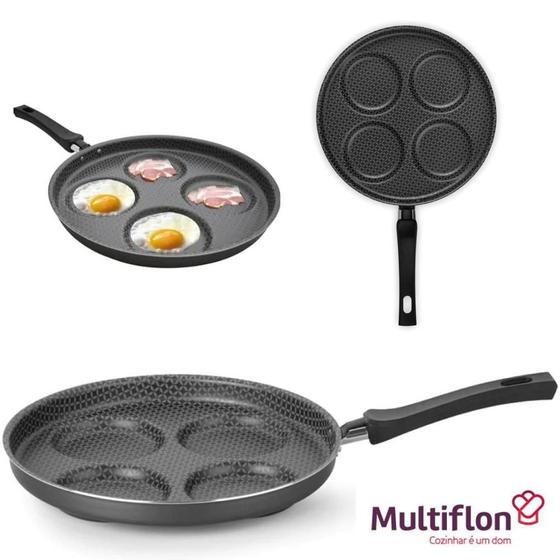 Imagem de Frigideira para 4 Ovos Café da Manhã Antiaderente Multiflon