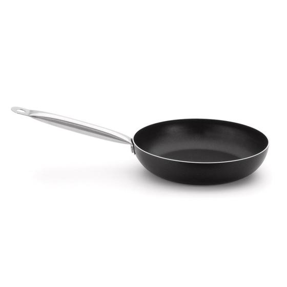 Imagem de Frigideira Profissional Preta 28 cm 3 L em Alumínio com Revestimento Interno Antiaderente Multiflon