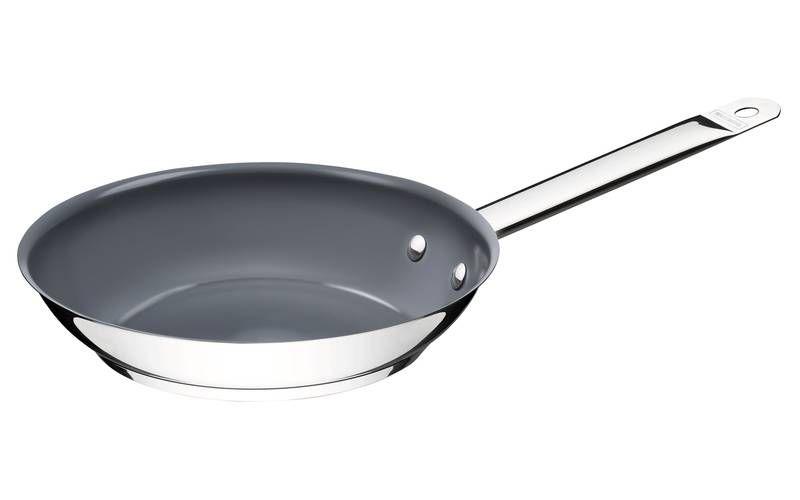 Imagem de Frigideira rasa professional em aco inox fundo triplo e em ceramica grafite 30 cm 2.9 l tramontina