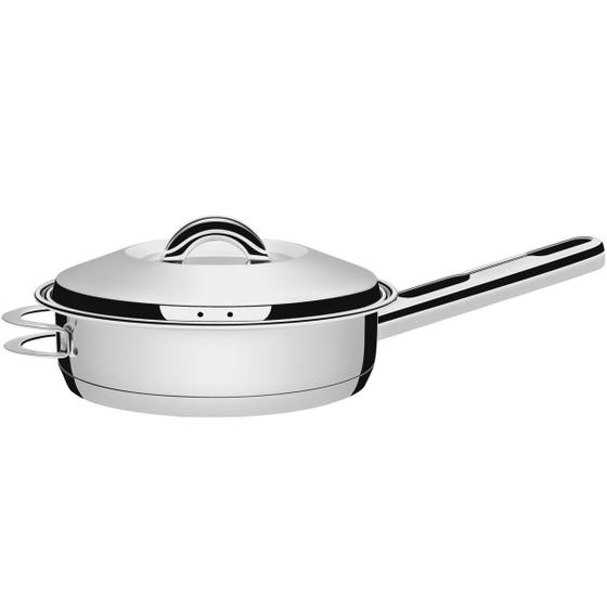 Imagem de Frigideira Solar Inox 28 cm Indução Tramontina Com Tampa