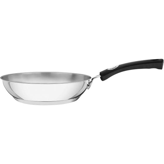 Frigideira Tramontina Inox Fundo Triplo Solar Silicone 24Cm Menor preço em Frigideira Tramontina Inox Fundo Triplo Solar Silicone 24Cm