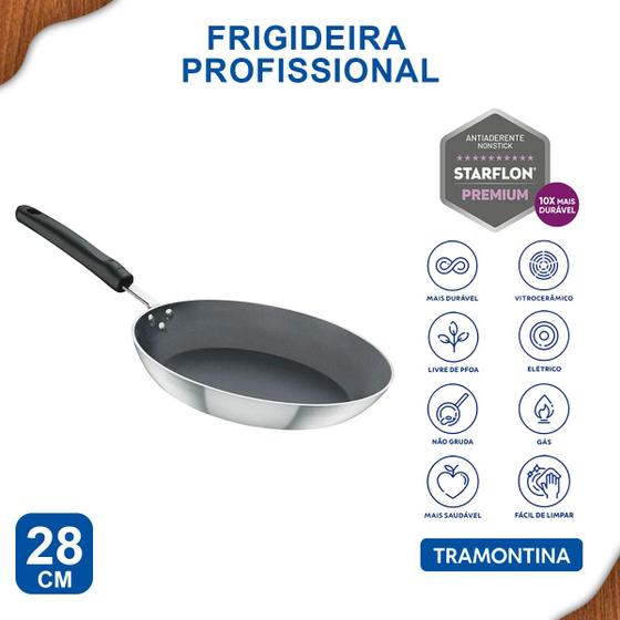 Imagem de Frigideira Tramontina Profissional Alumínio Antiaderente Starflon Premium