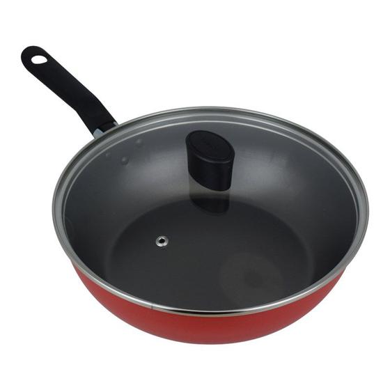 Imagem de Frigideira wok 2,3l ø 24cm com tampa de vidro