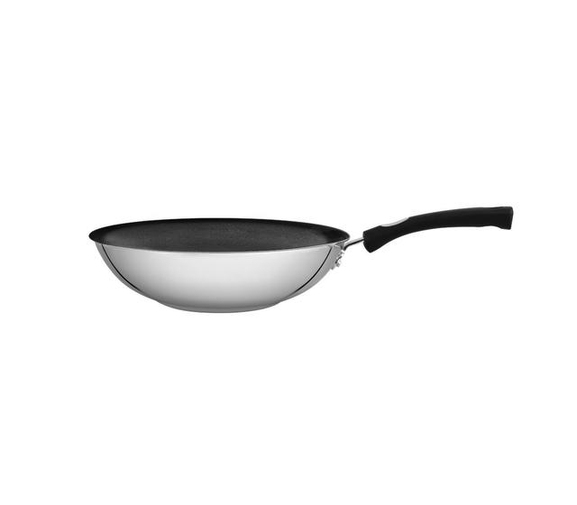 Imagem de Frigideira Wok Antiaderente Inox 28 cm Tramontina Indução