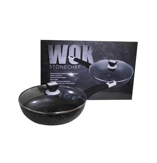 Imagem de Frigideira Wok Antiaderente Stonechef 28X8Cm Preto Shipit