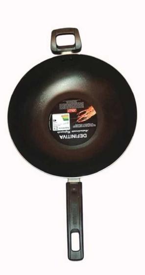 Imagem de Frigideira Wok Antiaderente Teflon Com Cabo e Alça 28cm