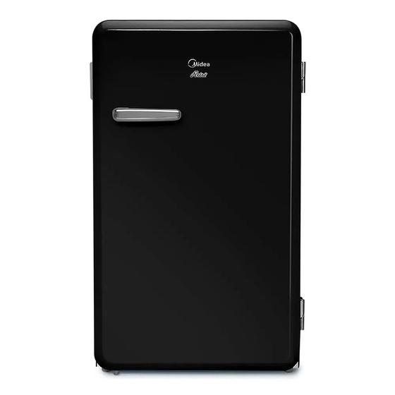 Frigobar Midea Retrô 95 Litros Preto Onix 220v Menor preço em Frigobar Midea Retrô 95 Litros Preto Onix 220v