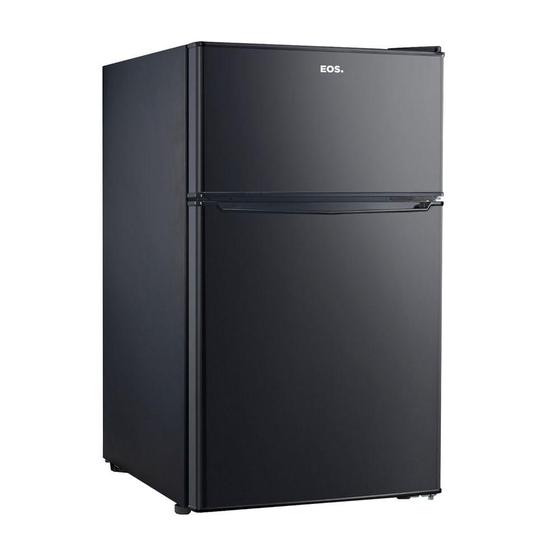 Frigobar Mini Refrigerador E Congelador Ice Compact 88L Duplex Preto EFB140D 220V - EOS Menor preço em Frigobar Mini Refrigerador E Congelador Ice Compact 88L Duplex Preto EFB140D 220V - EOS