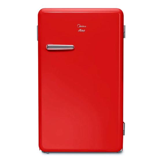 Geladeira/refrigerador 95 Litros 1 Portas Vermelho Retrô - Midea - 220v - Mrv10v2