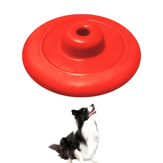 Imagem de Frisbee Brinquedo Disco Cachorros Borracha 21 cm Furacão Pet