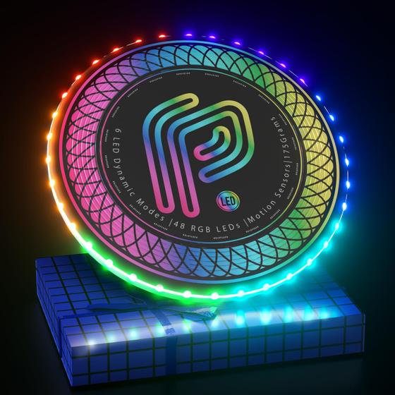 Imagem de Frisbee LED BULA PEACH Ultra Leve - Disco Voador 48cm
